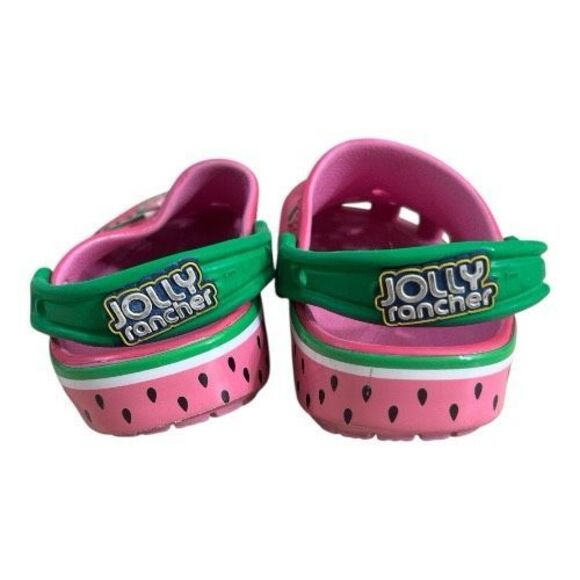 Crocs Jolly Rancher Classic Clog Size C9 Kids Pink Green Watermelon Classic - Picture 5 of 11